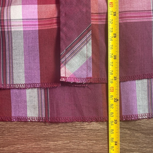 Men's Plaid Western American Hero XL Pearl Snap Shirt - Red - Picture 7 of 8